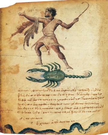 Ὠ&rho;ί&omega;&nu; &kappa;&alpha;ὶ &sigma;&kappa;&omicron;&rho;&pi;&iota;ό&sigmaf;, &Theta;&eta;&rho;&iota;&alpha;&kappa;ὰ &kappa;&alpha;ὶ Ἀ&lambda;&epsilon;&xi;&iota;&phi;ά&rho;&mu;&alpha;&kappa;&alpha;